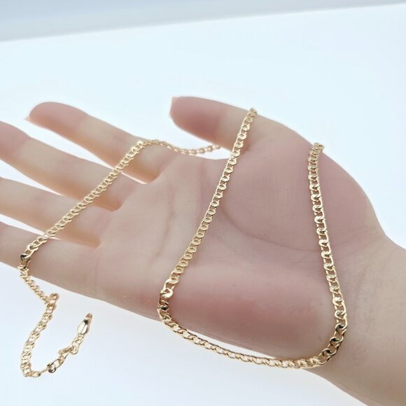 "Chunky Rose Gold Chain Necklace for Bold Statement Look, 19.7 Inch, XPNL0079 - Picture 11 of 12